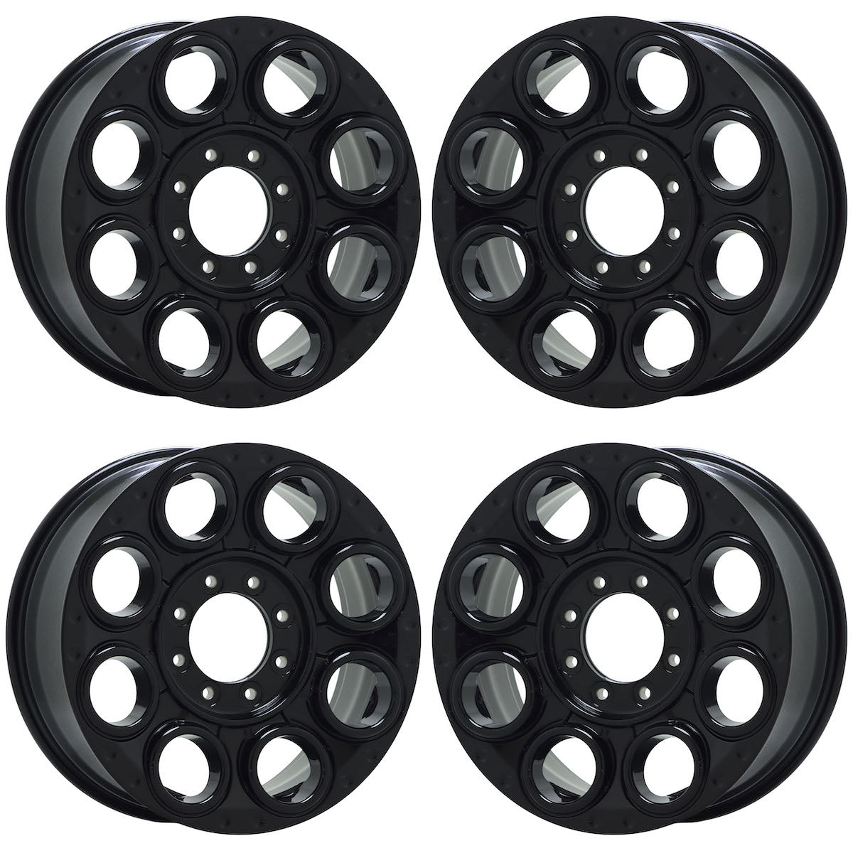 20" Ford F250 F350 SRW Gloss Black wheels rims Factory OEM set 10484 EXCHANGE